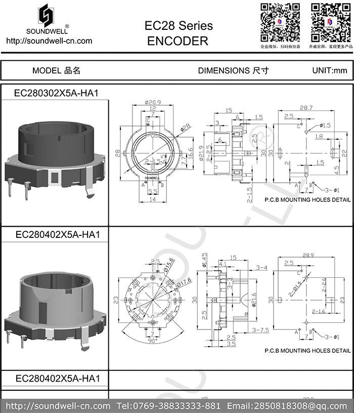 EC28中空編碼器